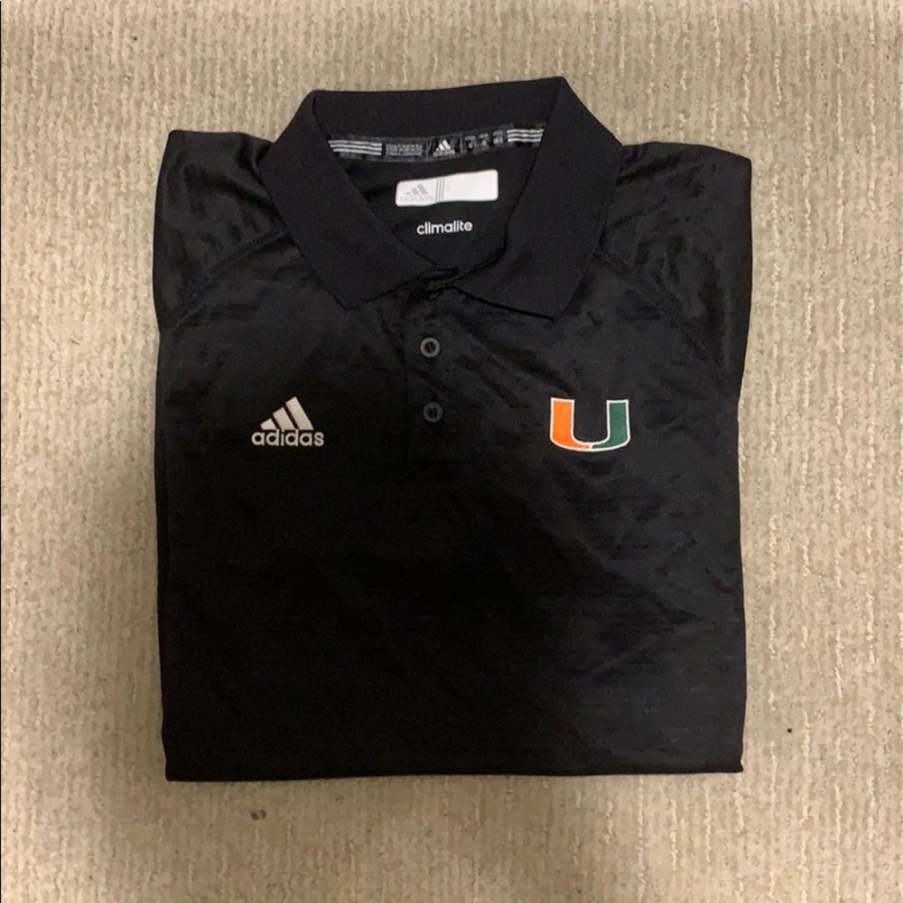 Adidas Miami Hurricane Climalite Polo